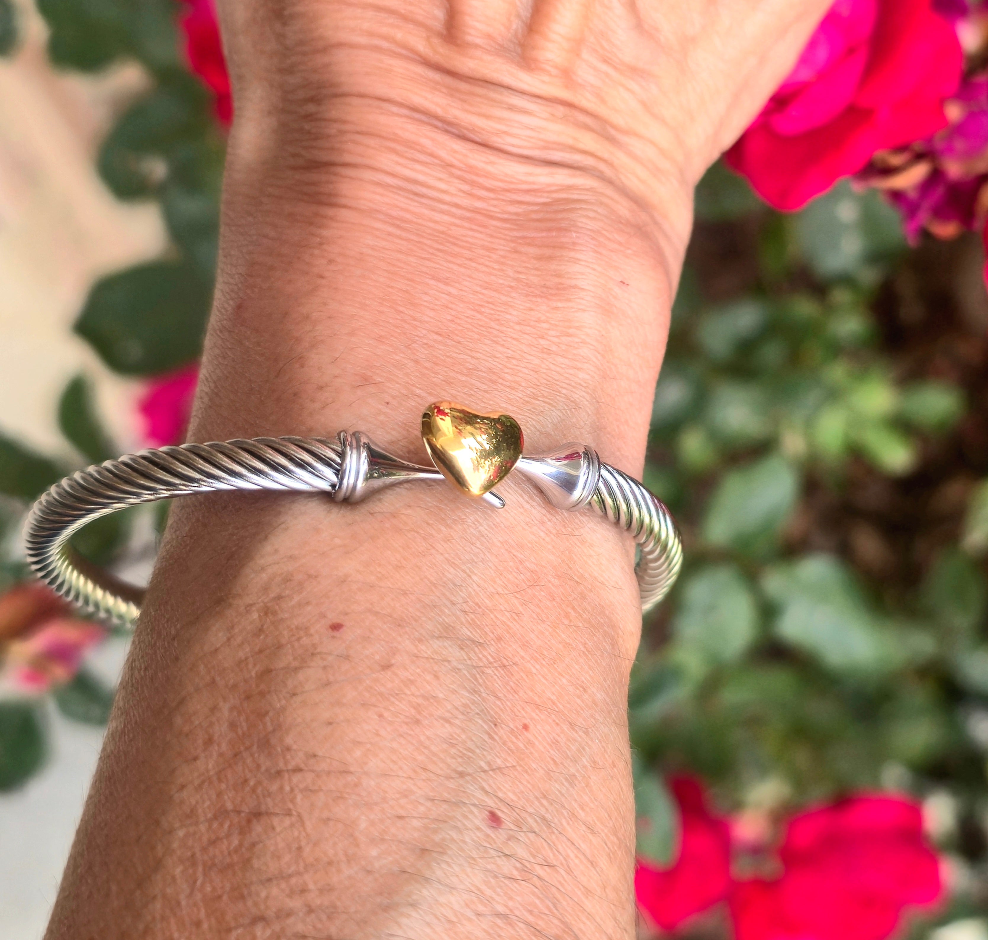 Eva Heart Bangle