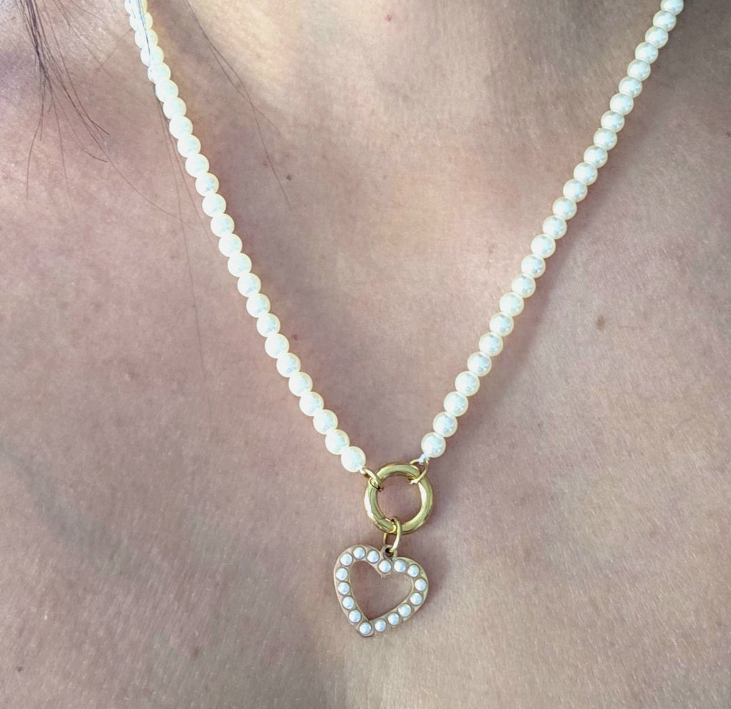 Capri Pearl Charm Necklace