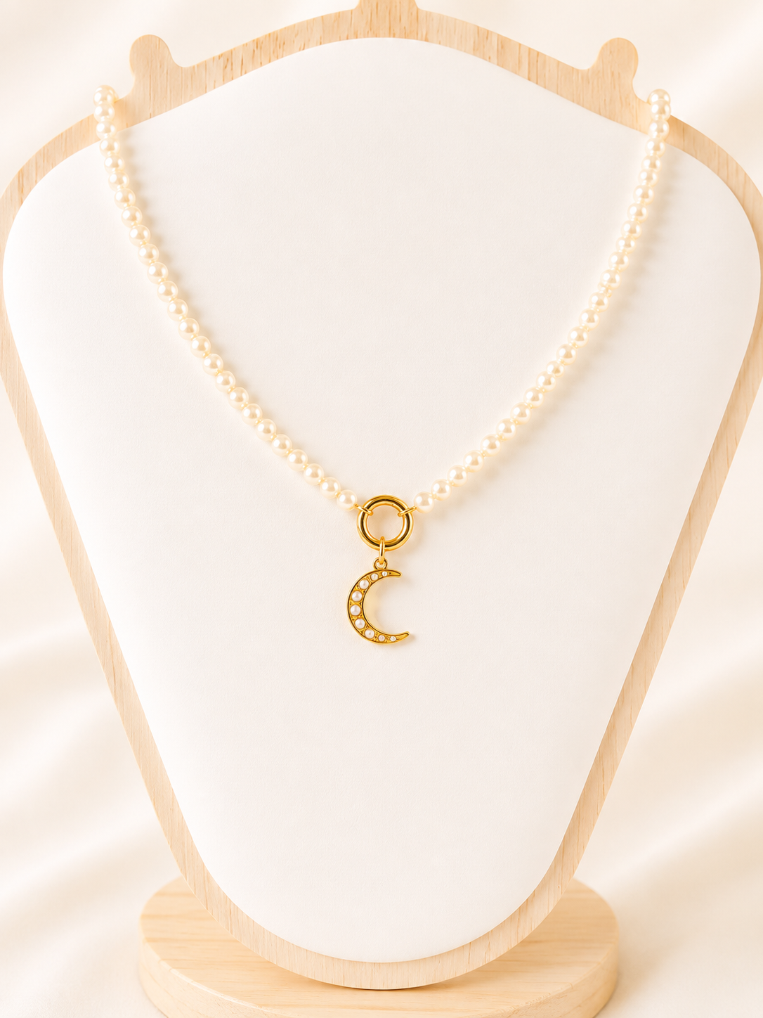 Capri Pearl Charm Necklace