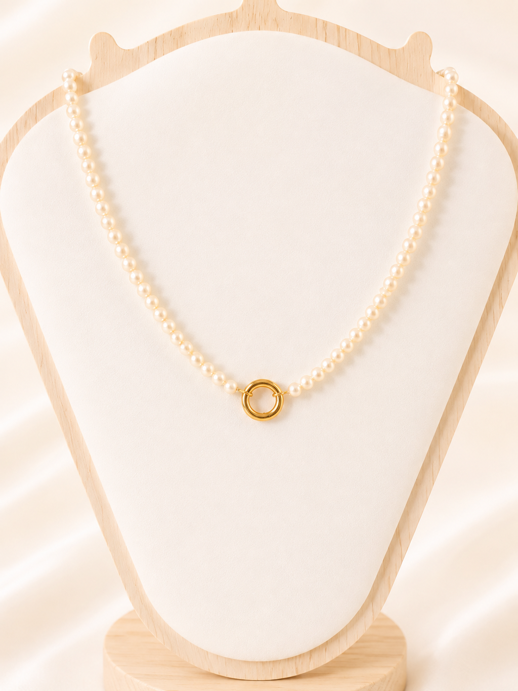 Capri Pearl Charm Necklace