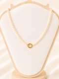 Capri Pearl Charm Necklace