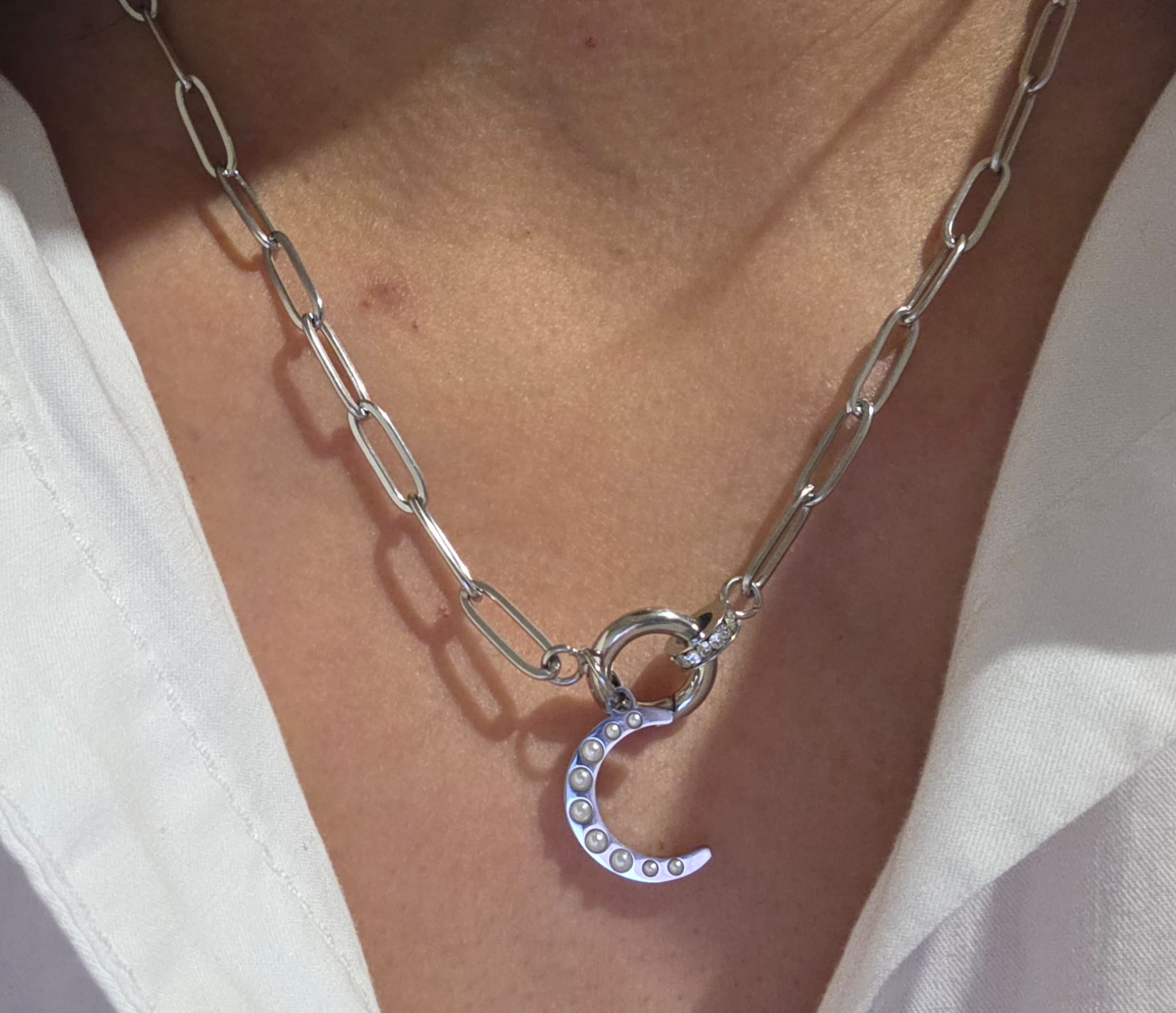 Luna Pearl Charm