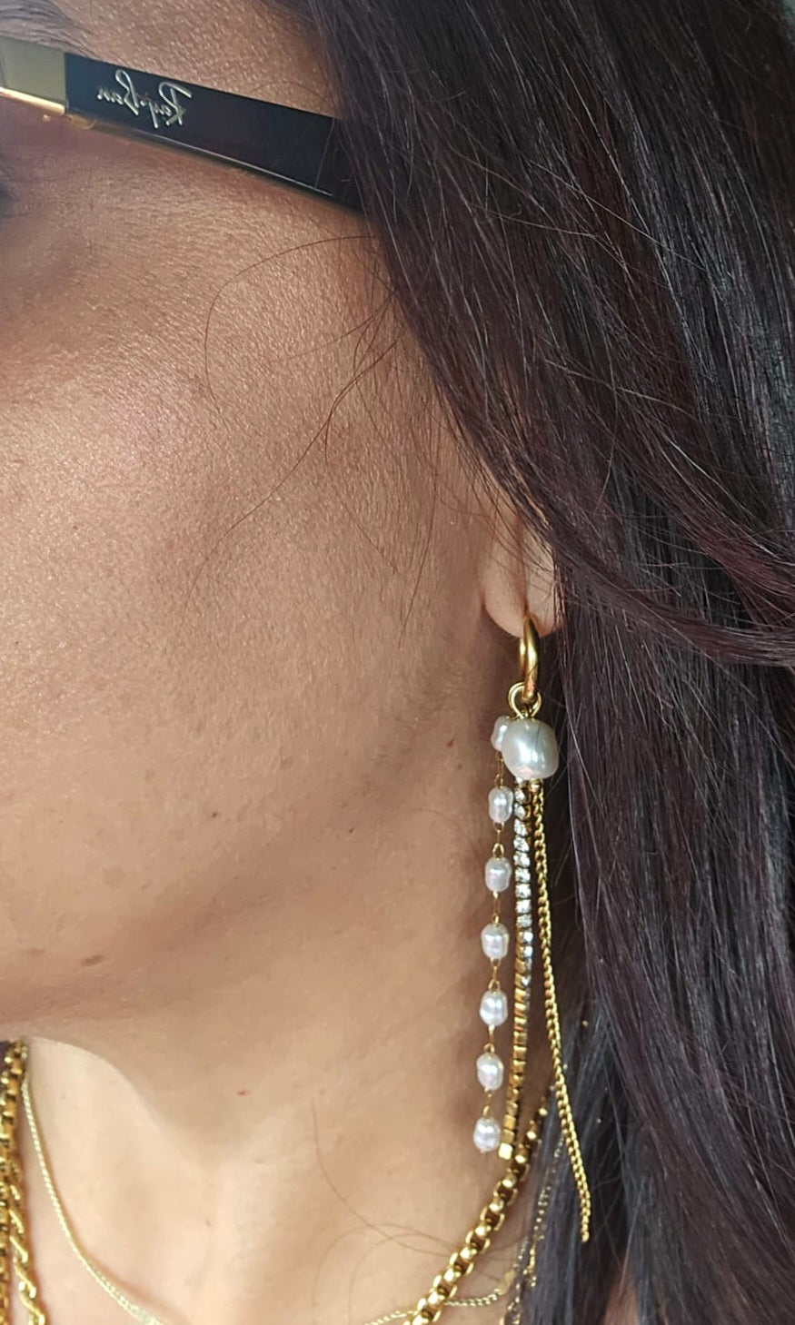 Pearl Cascade Earrings