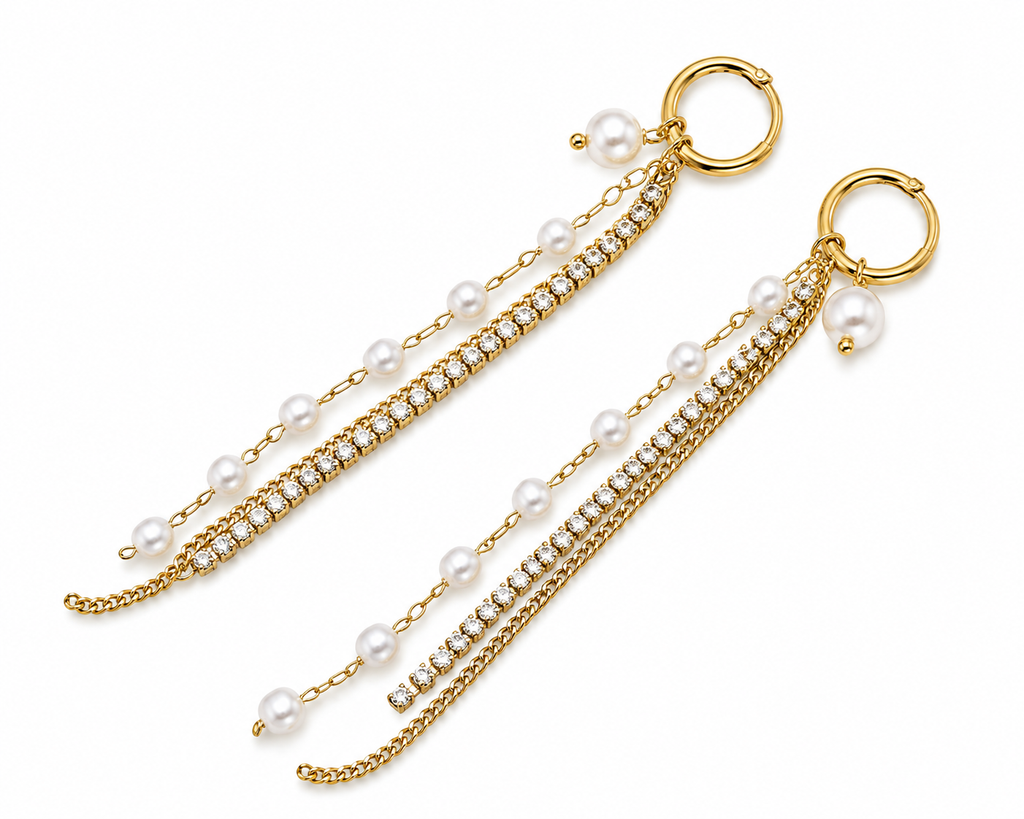Pearl Cascade Earrings
