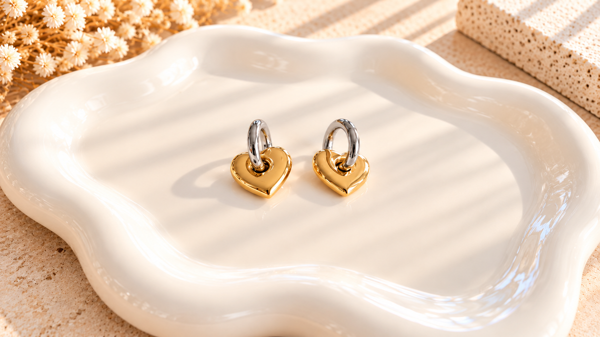 Duo Heart Earrings