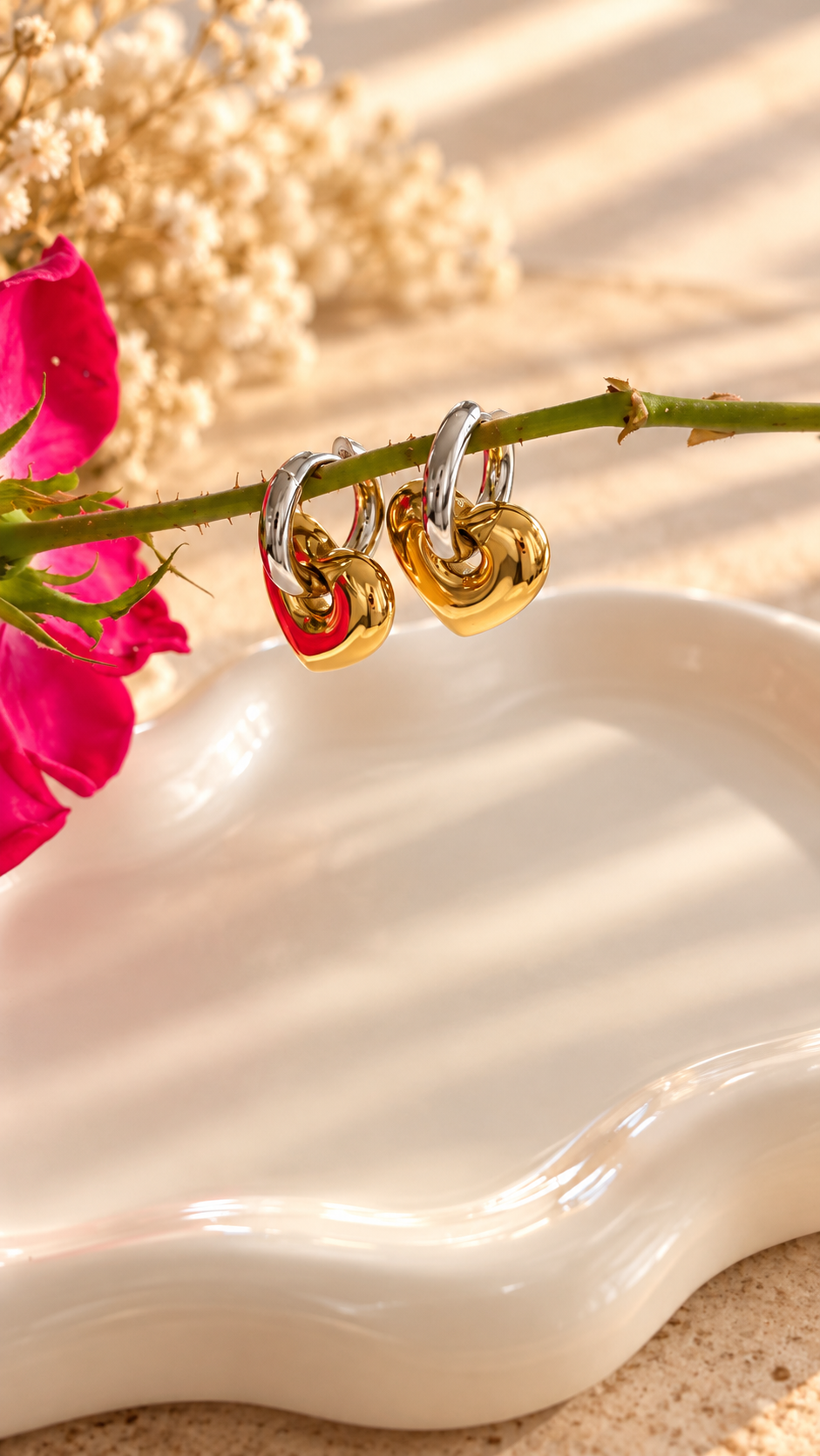 Duo Heart Earrings