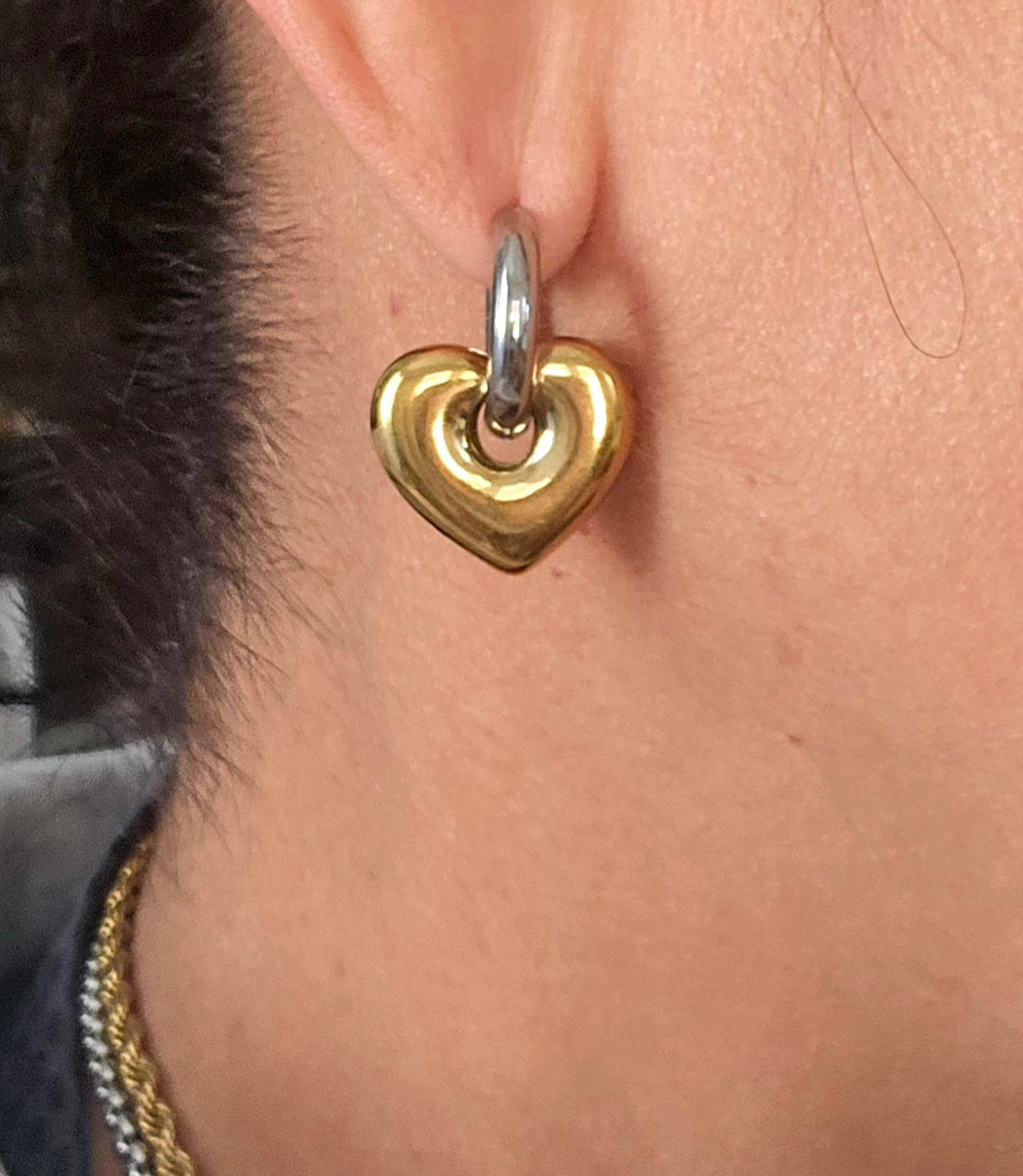 Duo Heart Earrings