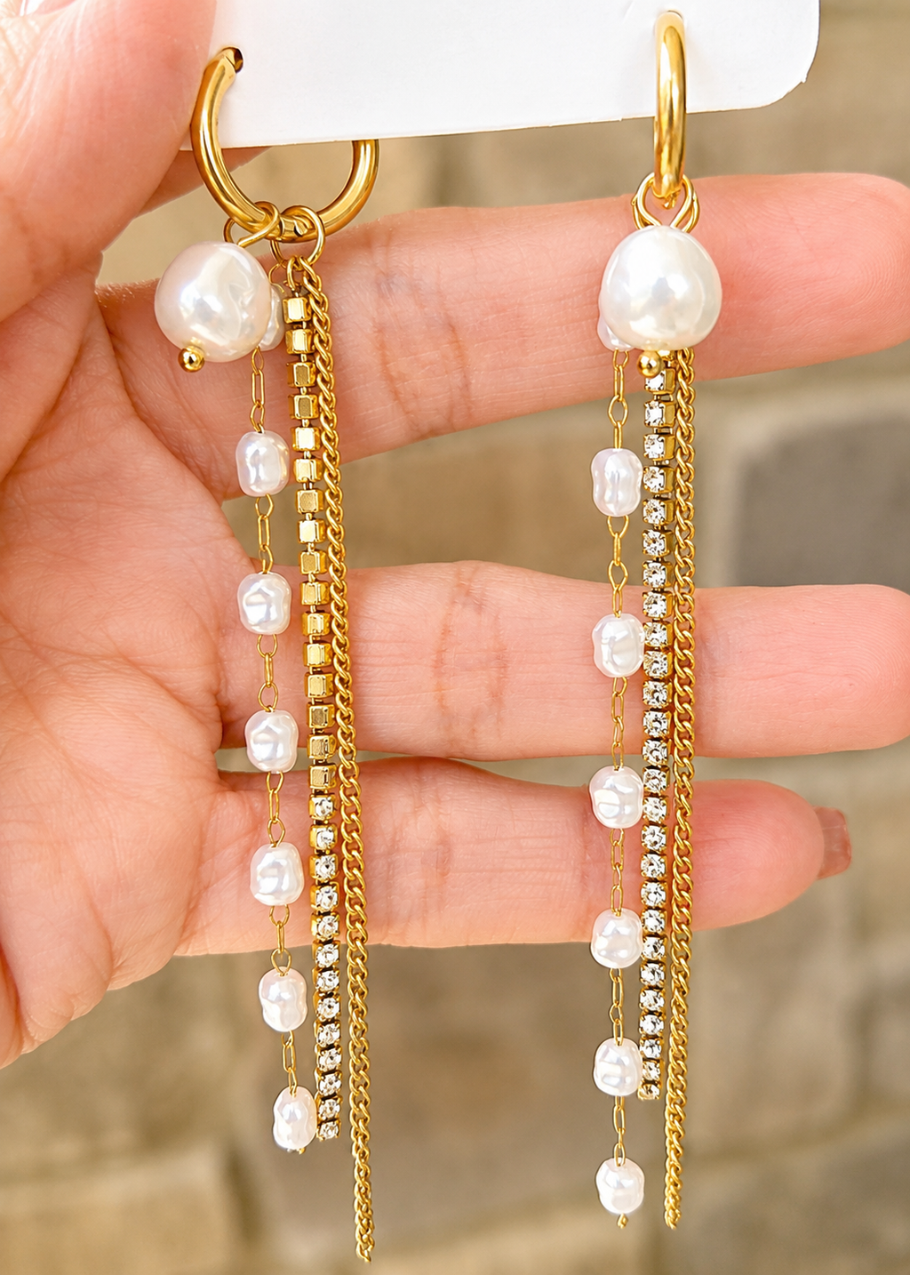 Pearl Cascade Earrings
